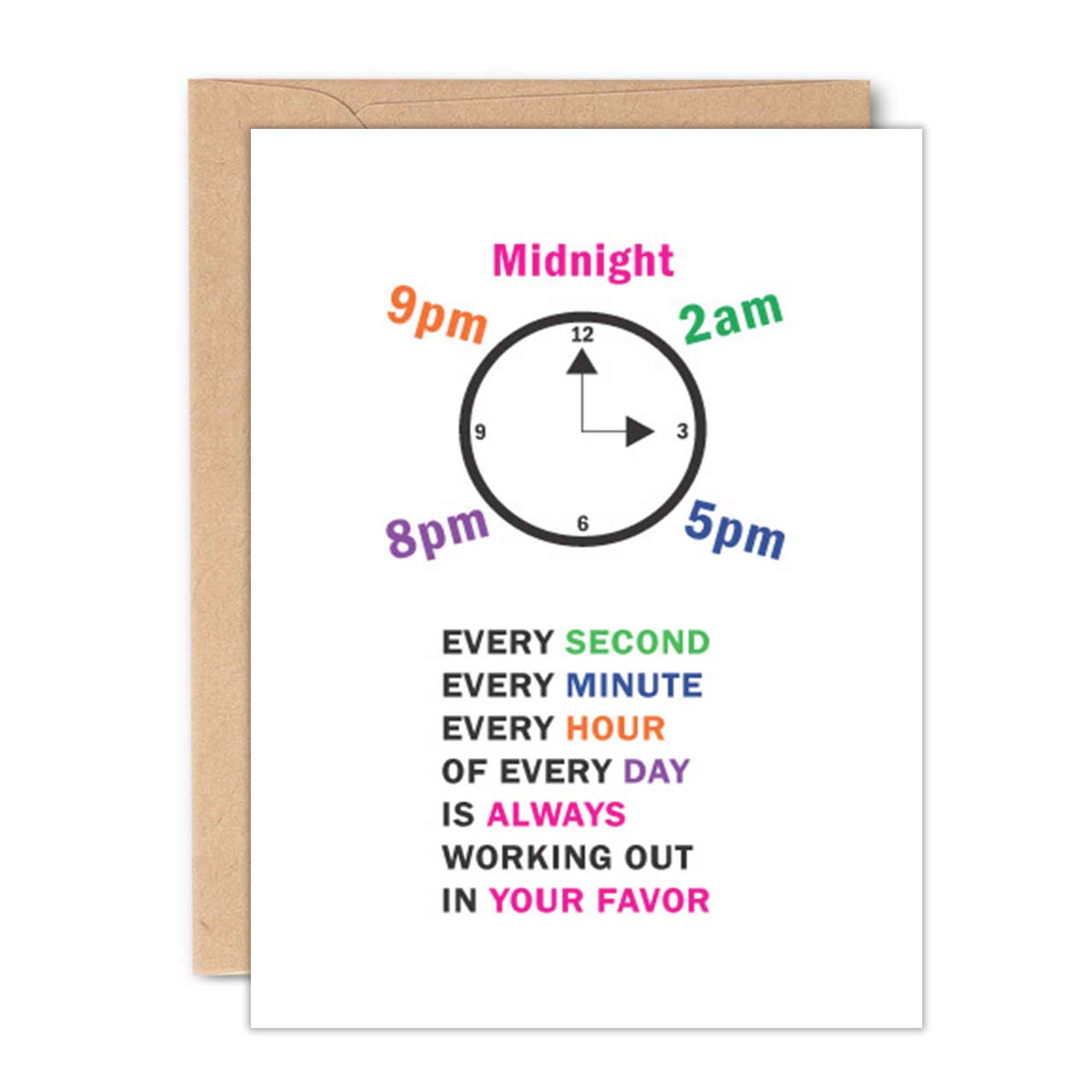 ENCOURAGEMENT CARD | EVERYTHING IS ALWAYS WORKING OUT