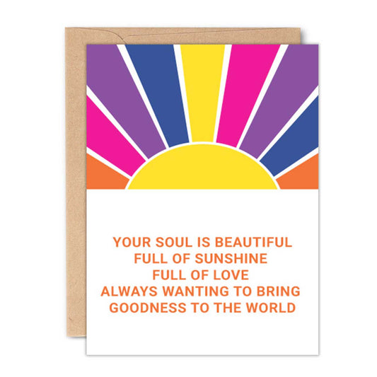 ENCOURAGEMENT CARD | YOUR SOUL IS BEAUTIFUL
